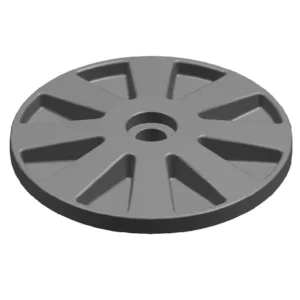 7.12 Idler Wheel Spoked (Black) 4604-464